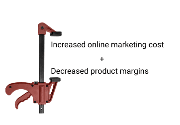 Increased online marketing cost